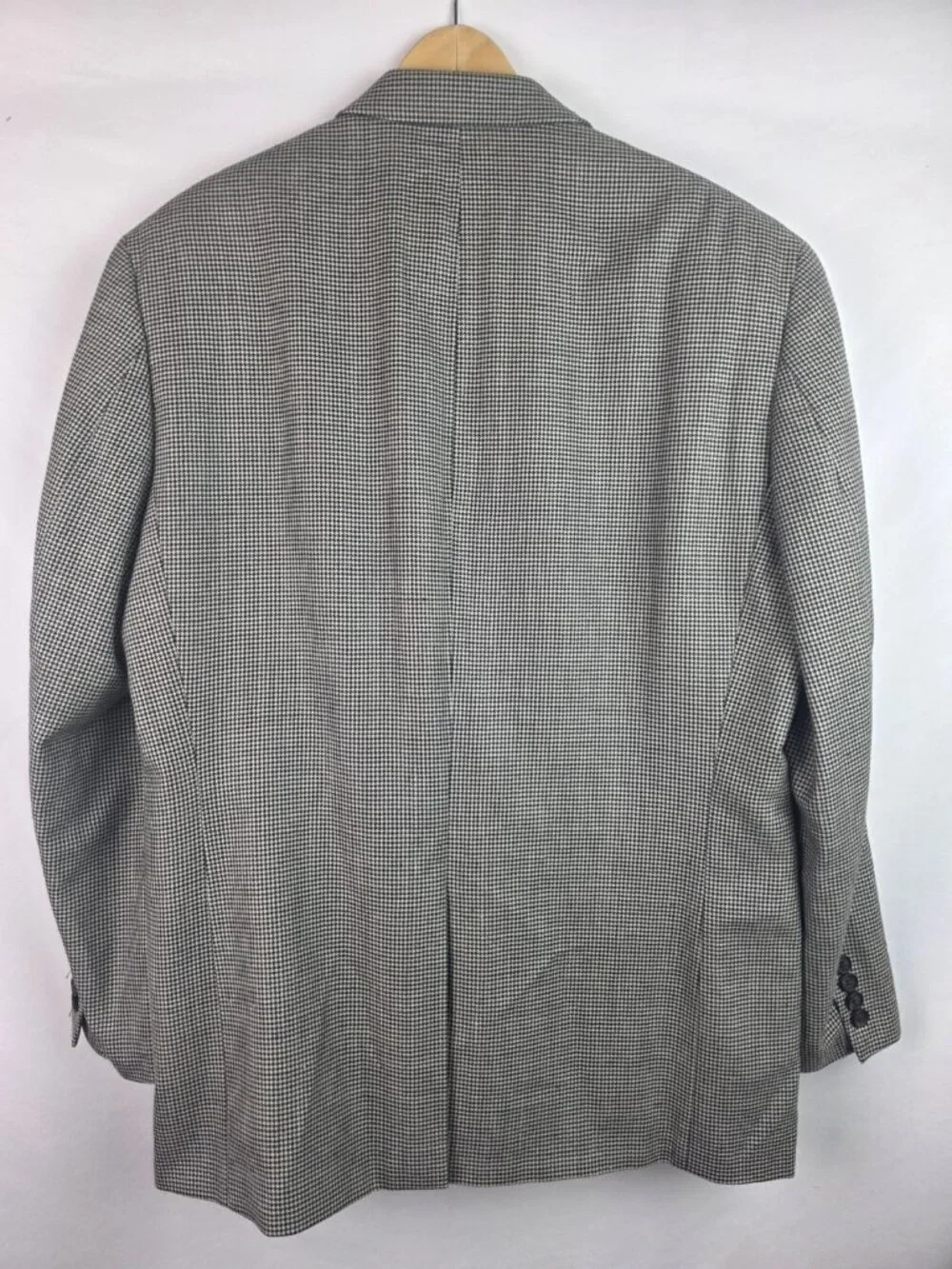 Lauren Ralph Laruen Men's Suit Blazer Size 42R Houndstooth Wool Silk Coat Jacket